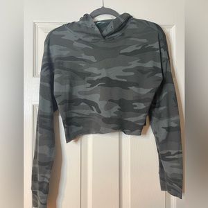 Miss Posh cropped camo sweater